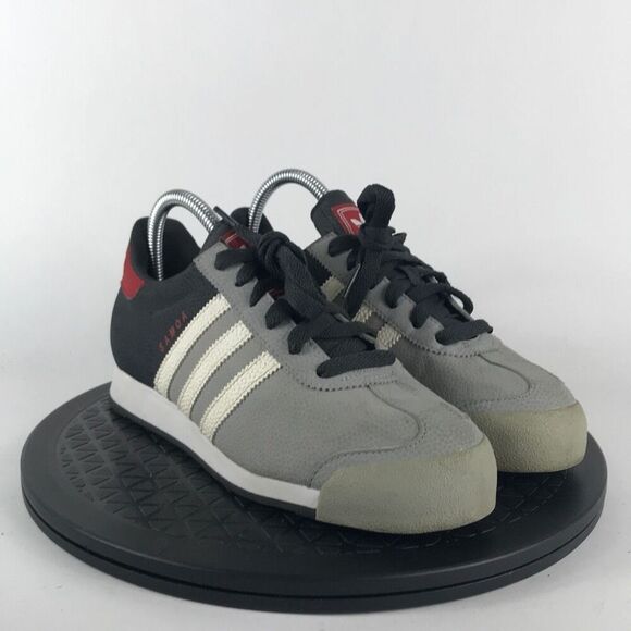 Adidas Samoa Gray/Black Athletic Running Shoes D74337 Youth Size 5.5Y - Picture 3 of 12